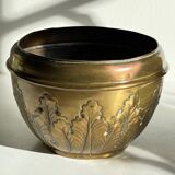 Cache-pot déco florale art nouveau