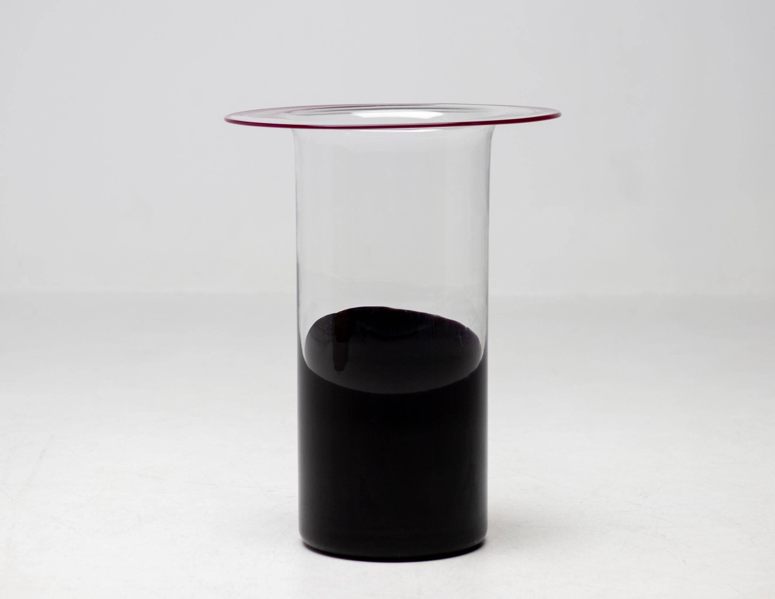 Very large "Chiclos" vase by Renato Toso for Leucos - Italian Murano glass