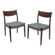 Paire de chaises scandinave