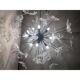 Contemporary White Butterfly Murano Glass Sputnik Chandelier