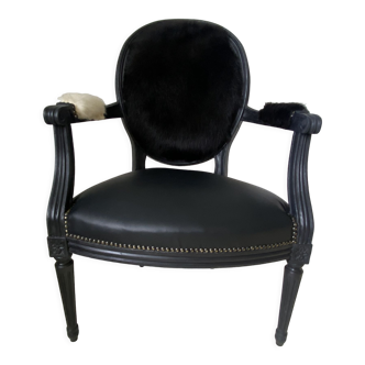 Fauteuil médaillon Louis XIV