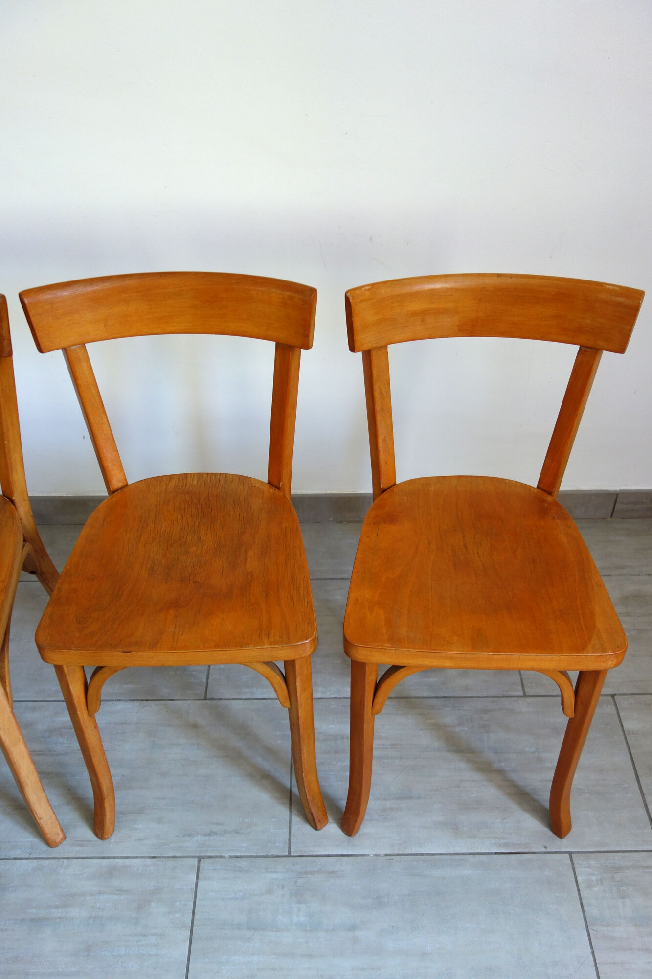 4 vintage bistro Baumann chairs