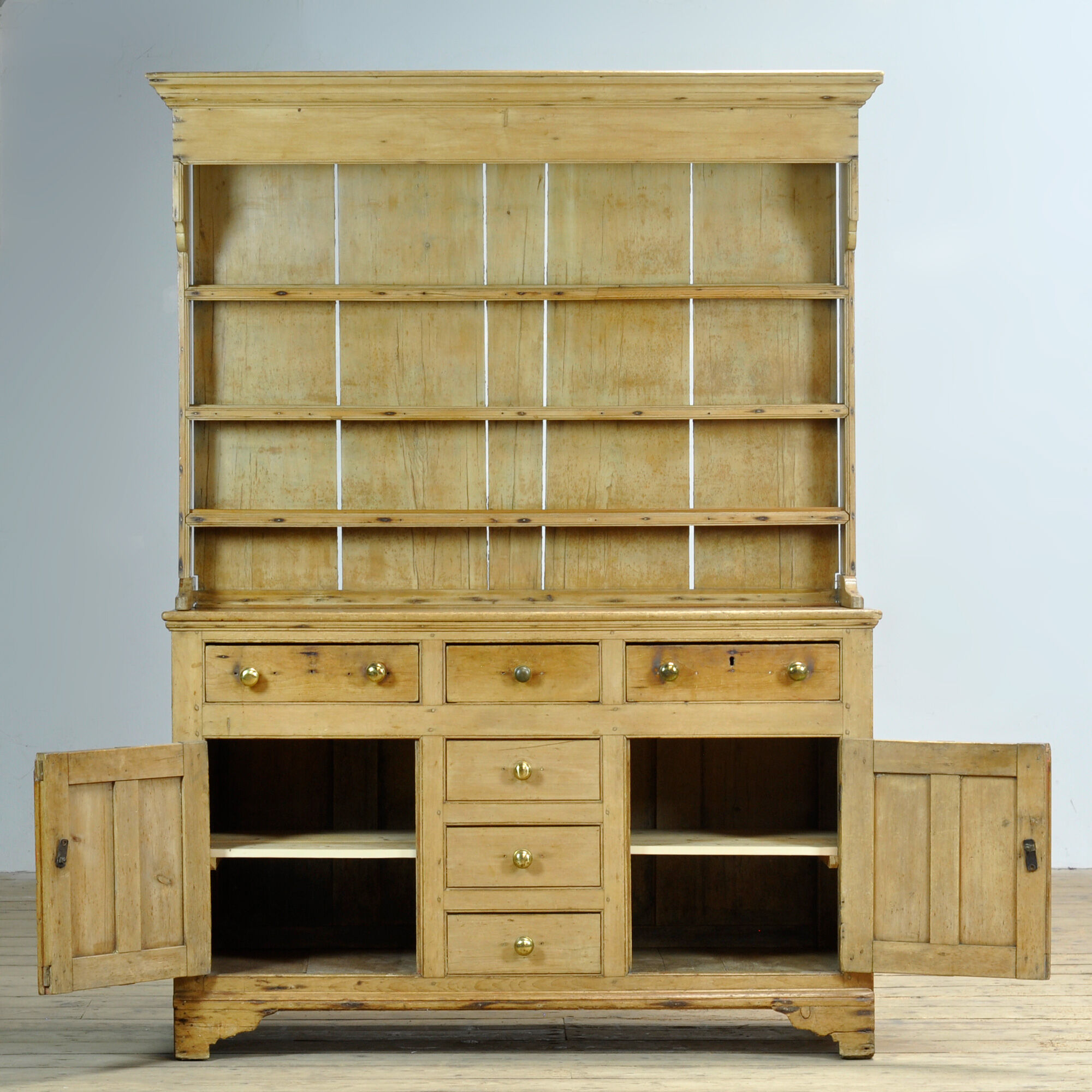Pine buffet cabinet, circa 1850