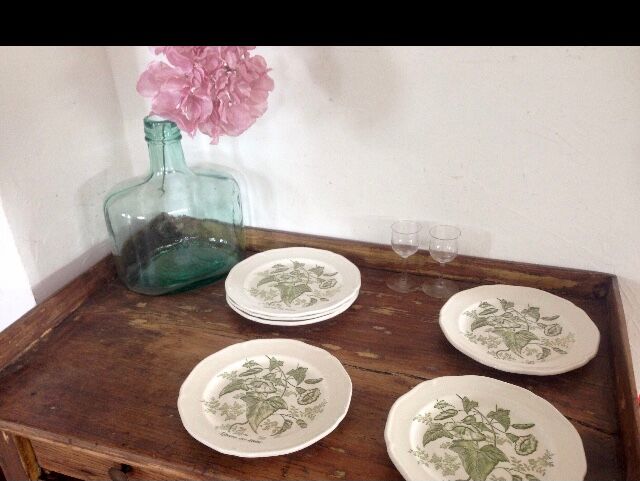 Lot of 6 Gien flat plates