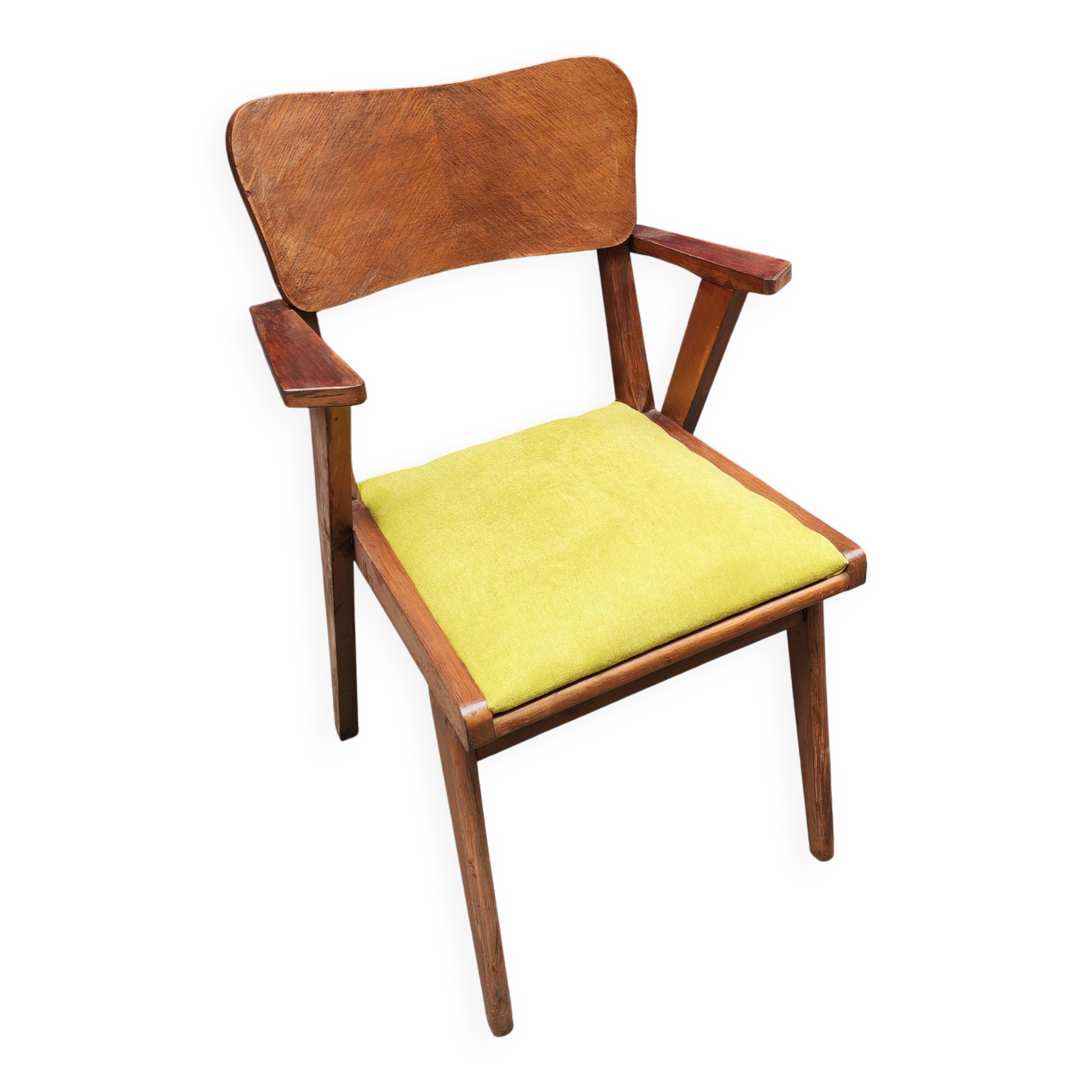 Fauteuil vintage pieds compas