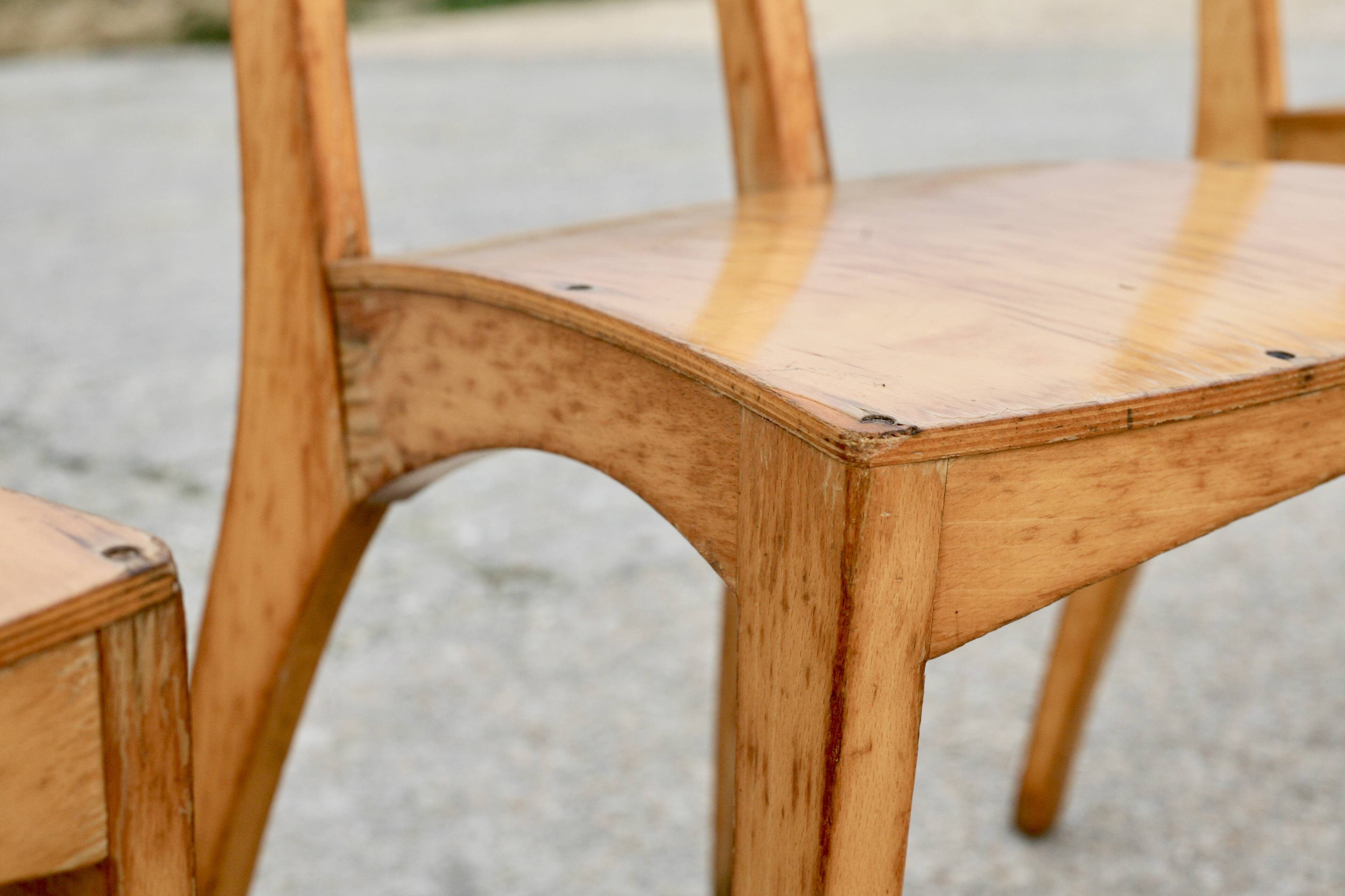 5 chairs by Thibault Desombre, 1990