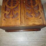 1900 walnut medicine cabinet