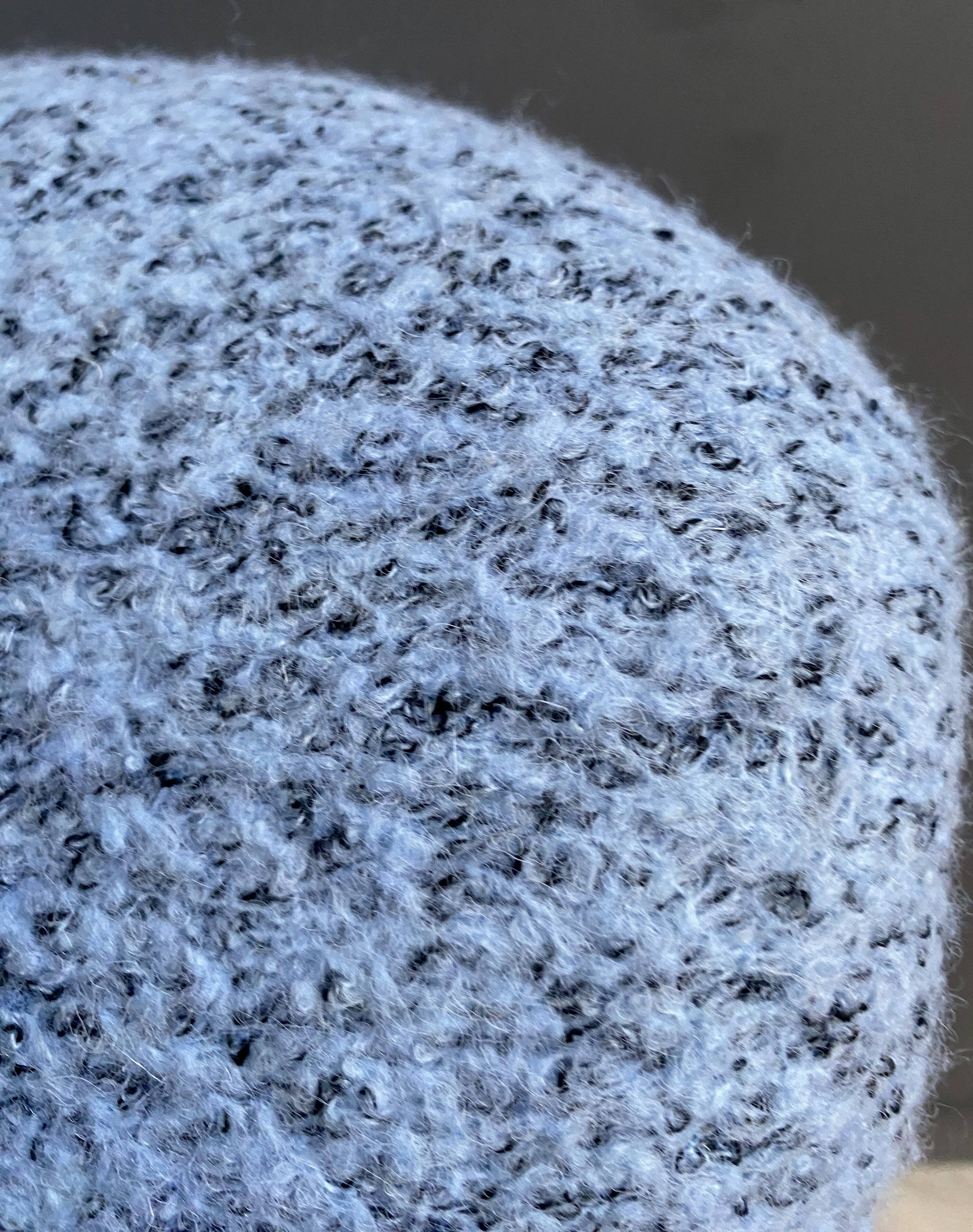 Blue wool cocktail chair 1960s