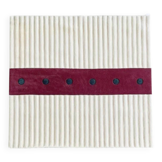 Hand-tufted wool rug Tisca Meda 1980s France