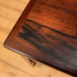 A pair of Kvalitet Form Funktion rosewood side tables Denmark 1960s