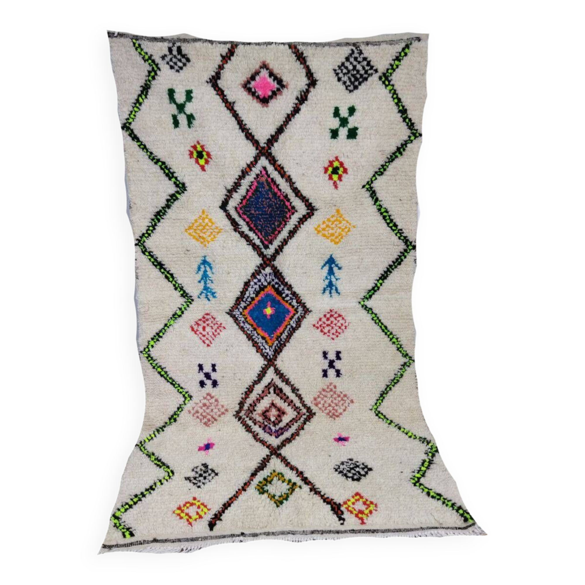 Handmade Moroccan Berber Rug 255 X 138 CM