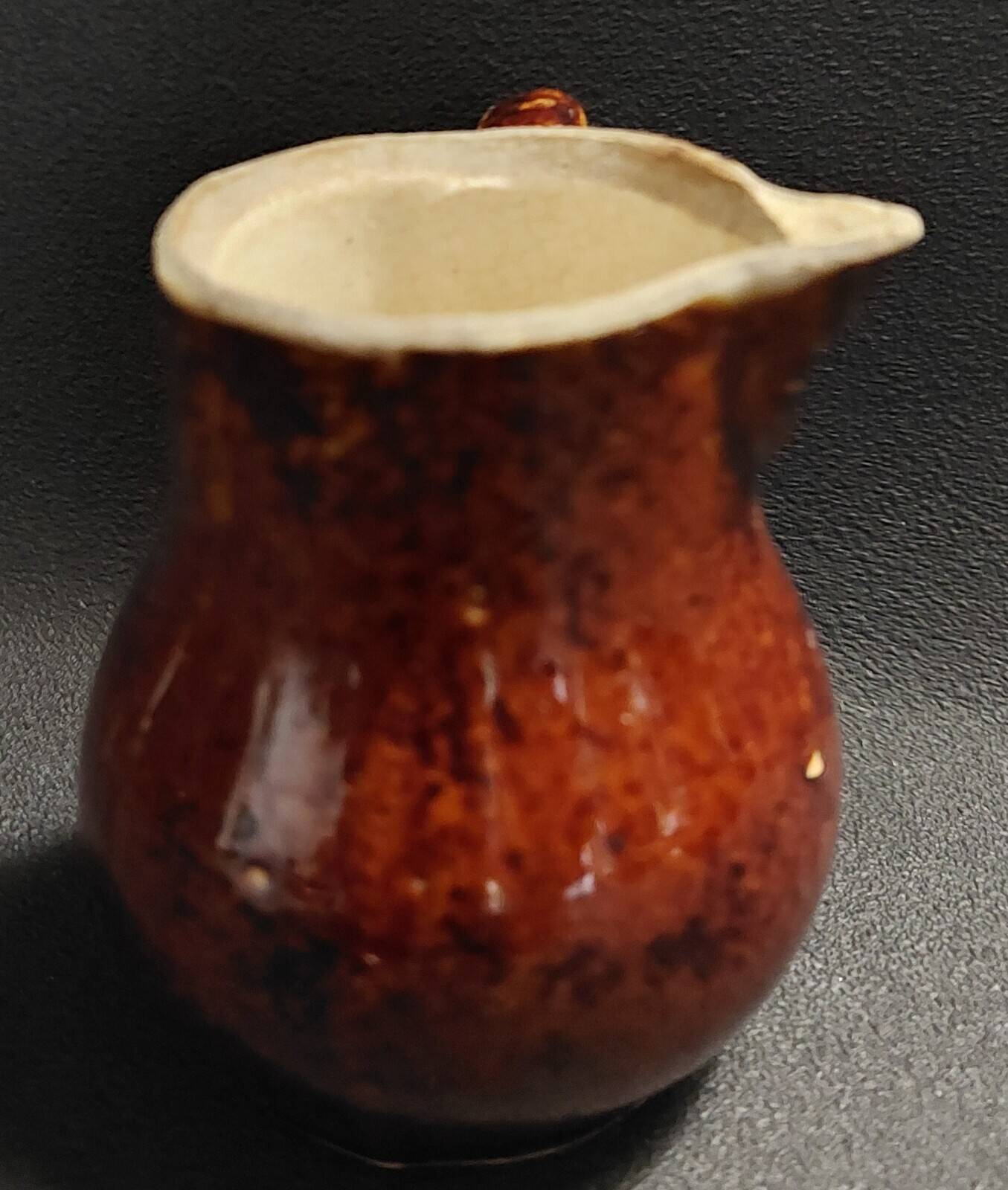 Pot à crème en grès émaillé début XXème