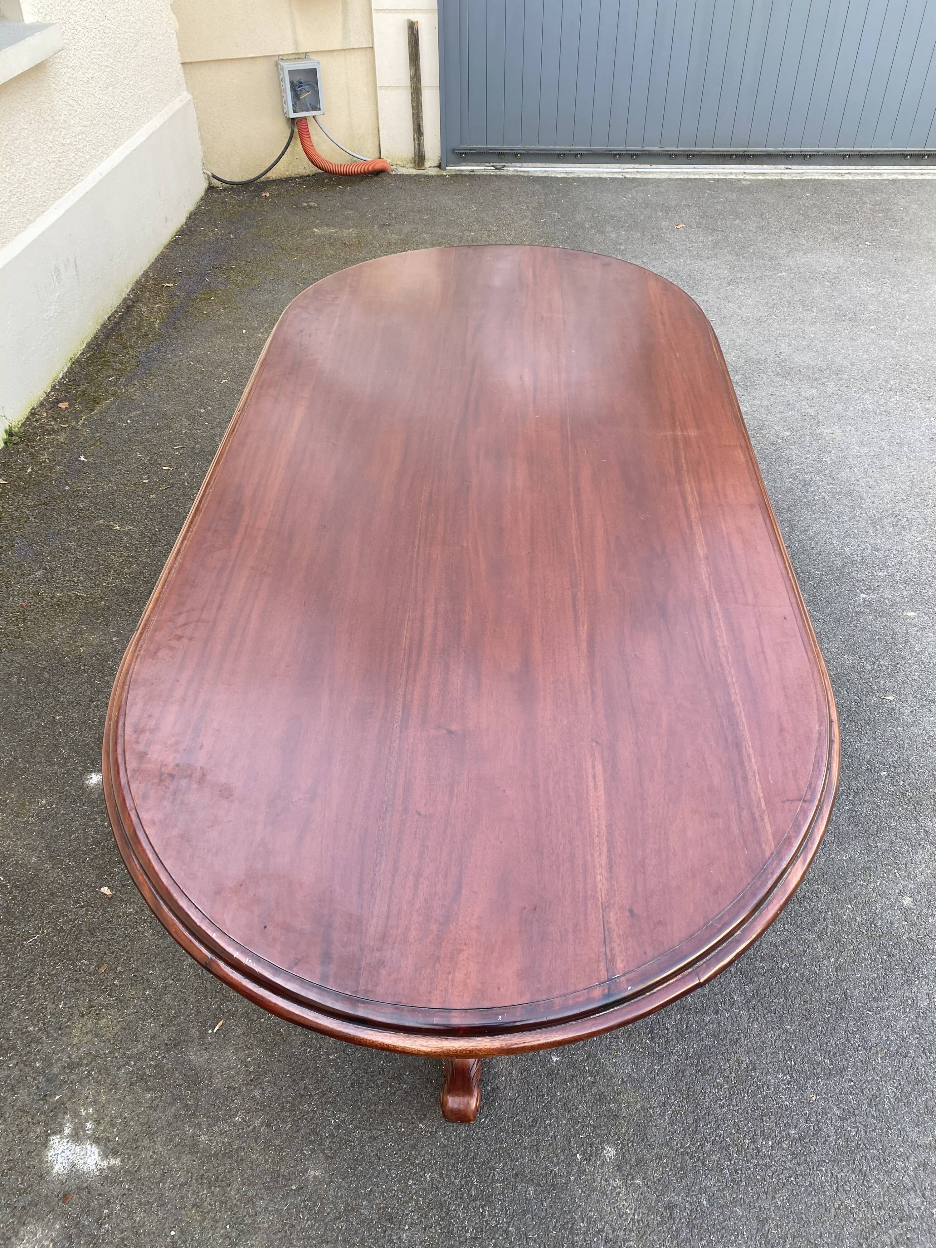 Mahogany dining table