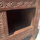 Old oriental wedding chest solid wood primitive design