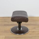 Ergonomic Lounge Chair with Ottoman Model from Ekornes Stressless, 2000s, Set of 2
