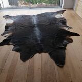 Tapis salon peau de vache veritable vintage design 1970