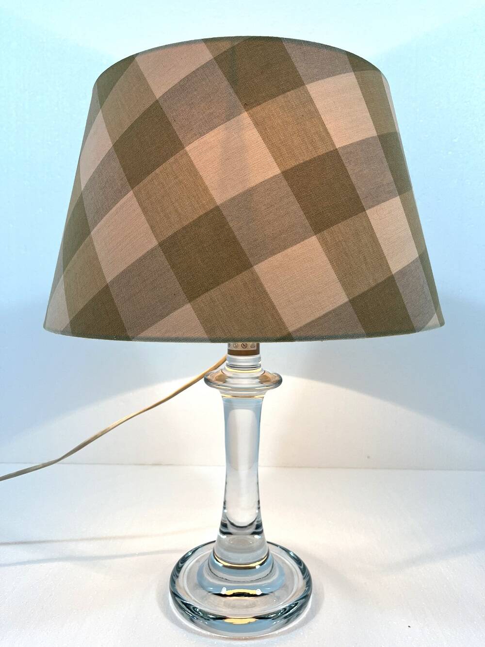 Holmegaard glass table lamp Astoria 1970's