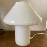 Mushroom lamp in opaline glass 80 years power 100 watts max