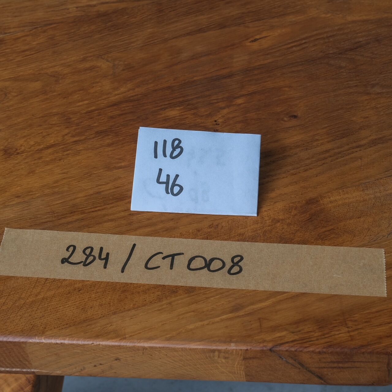 Table basse en chêne brutaliste octangonal hollandais du milieu du siècle