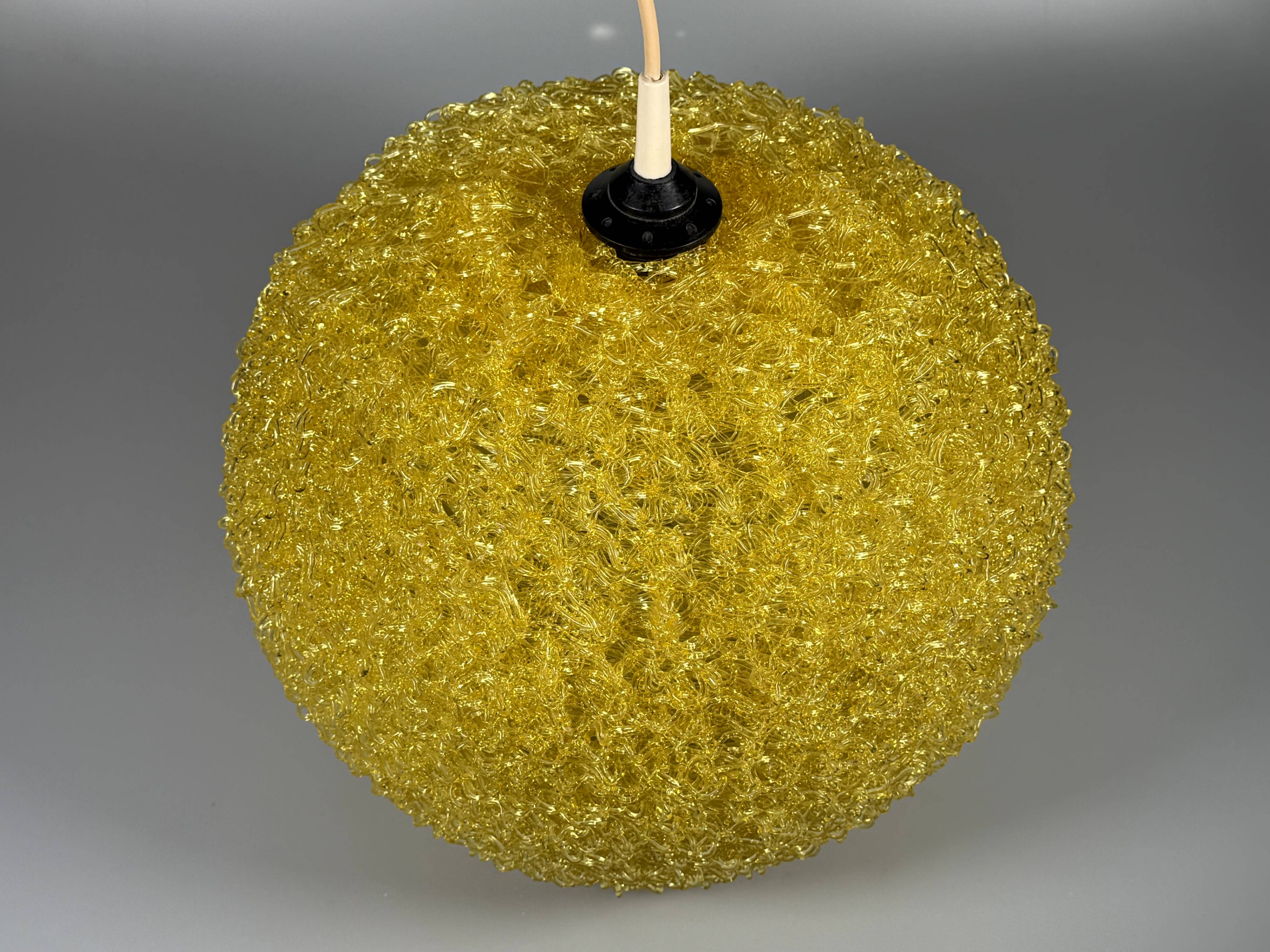 1960s/70s Ceiling Lamp  Globe Lamp Acrylic Plastic "Spaghetti" Style