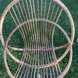 Rattan armchair Dirk Van Sliedregt for Rohe Noordewolde 60s