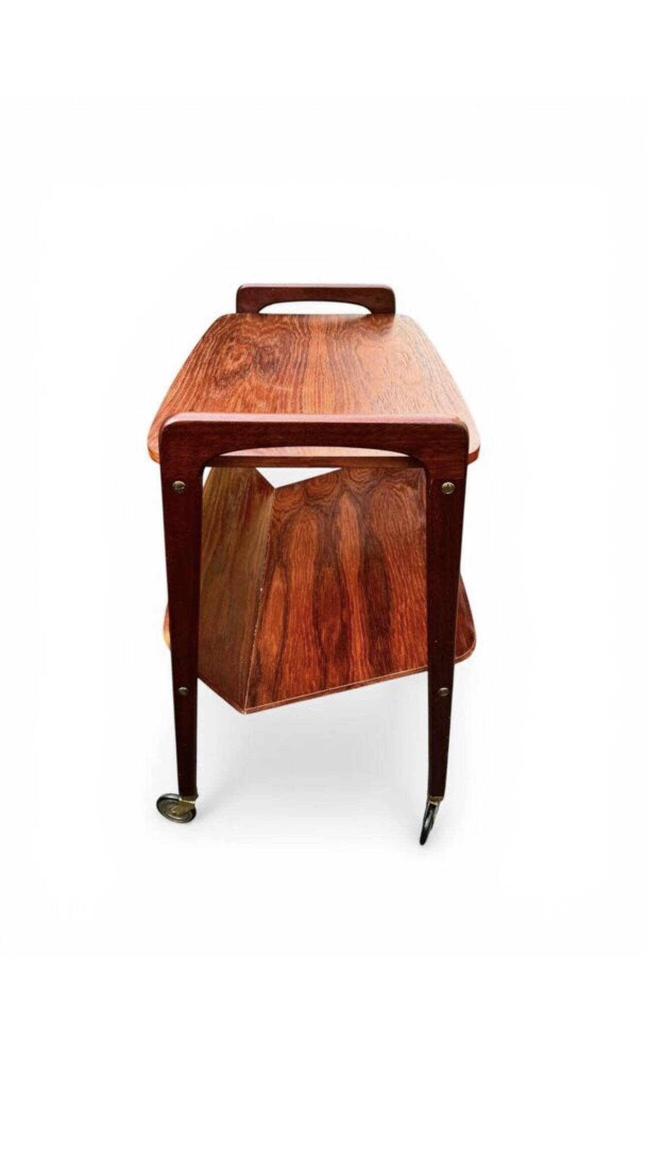 Bar / desserte roulante – Opal Kleinmöbel – design scandinave 1960