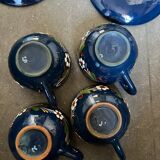 4 teacups and saucers