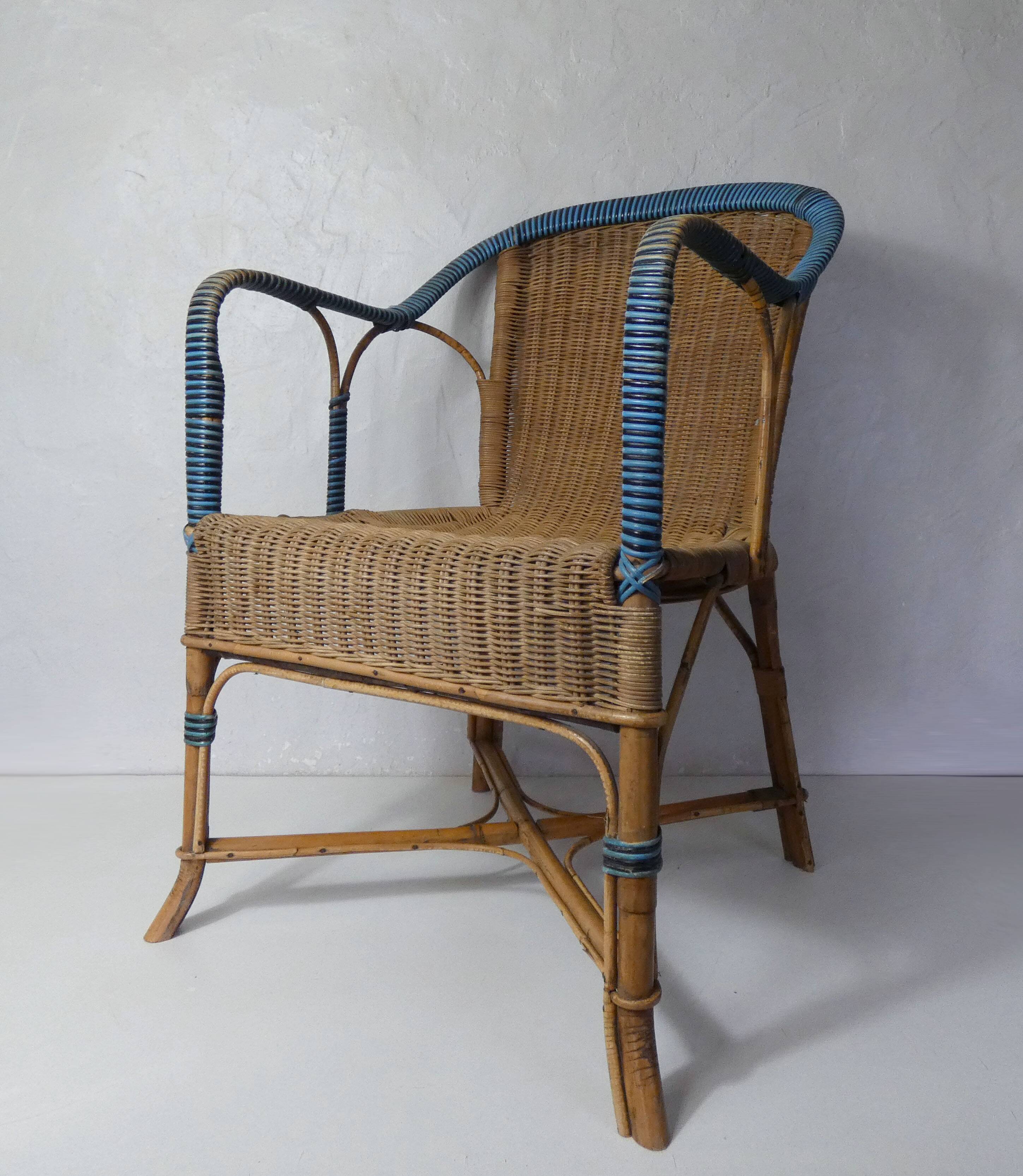 Adult rattan armchair