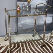 Vintage Golden Bar Cart