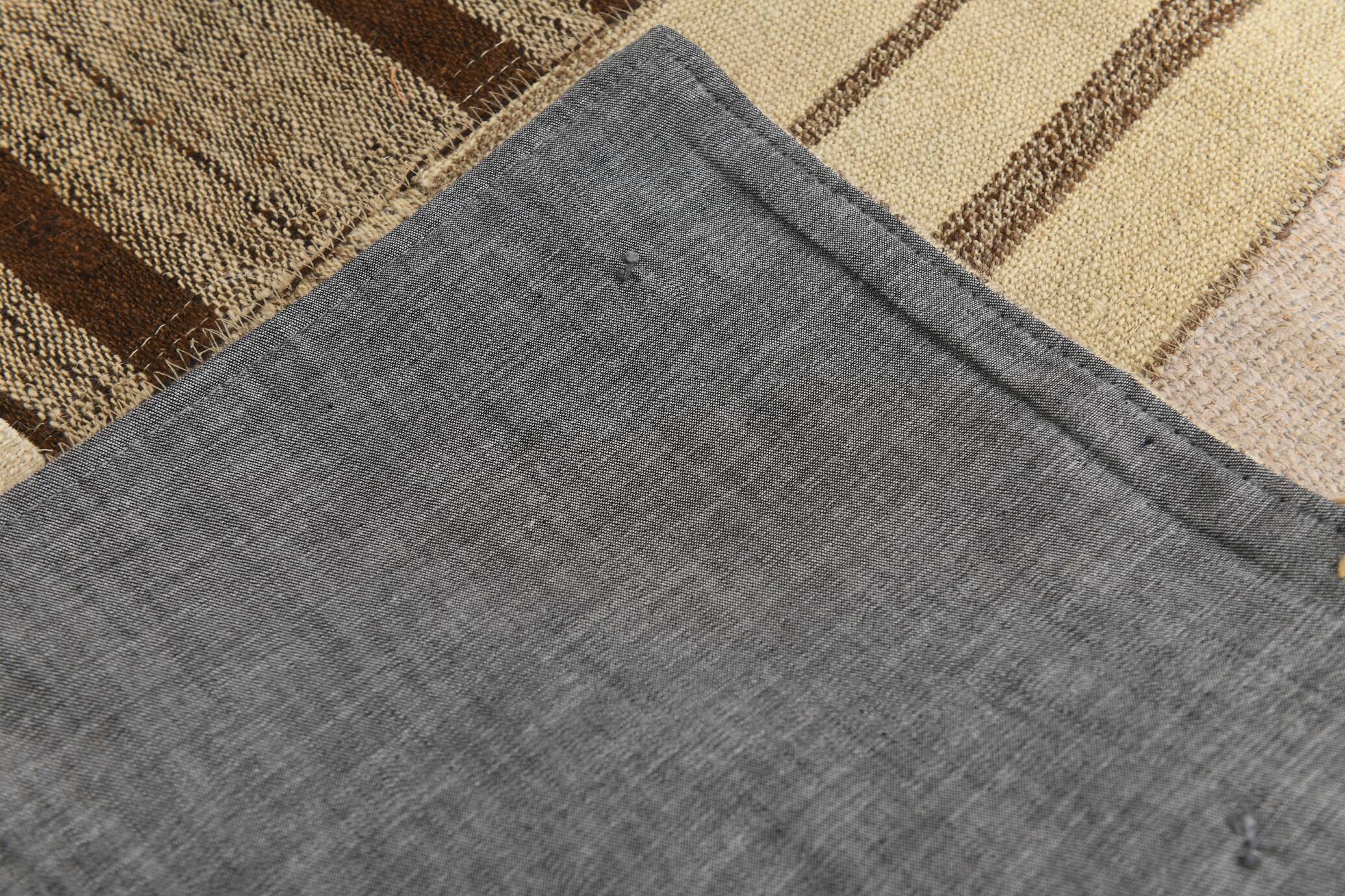 5x8 Cream & Beige Mid Century Modern Kilim Rug, 167x234Cm