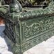 Antique enamelled cast iron planter in the Napoleon III style.