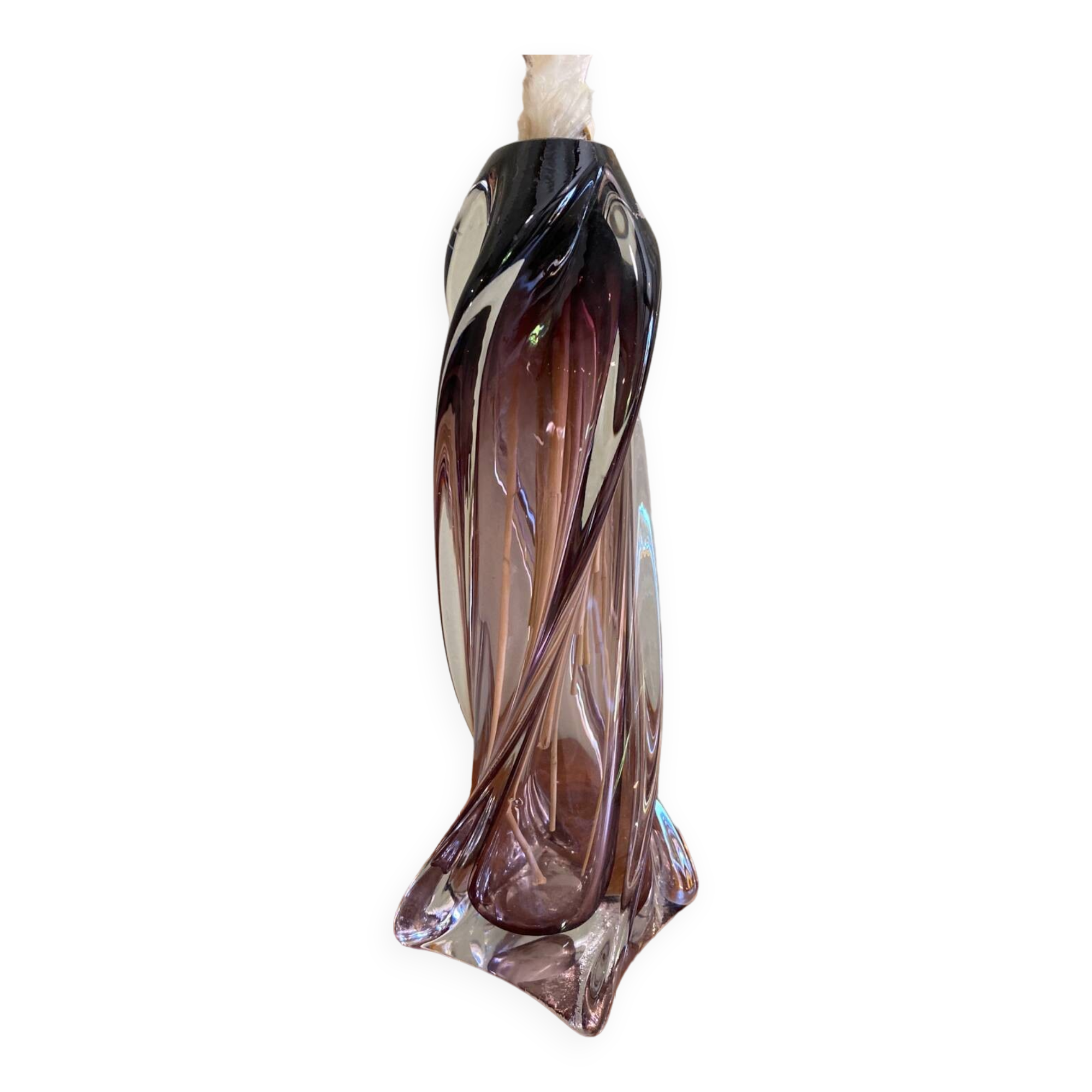 Twisted Glass Vase