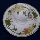 2 coffee cups with Villeroy saucer - Boch model Geranium diam 7 cm