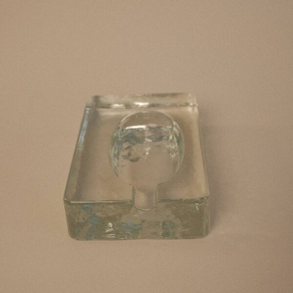 Cendrier en verre vintage