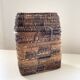 Panier asiatique en rotin avec couvercle 23×18 cm