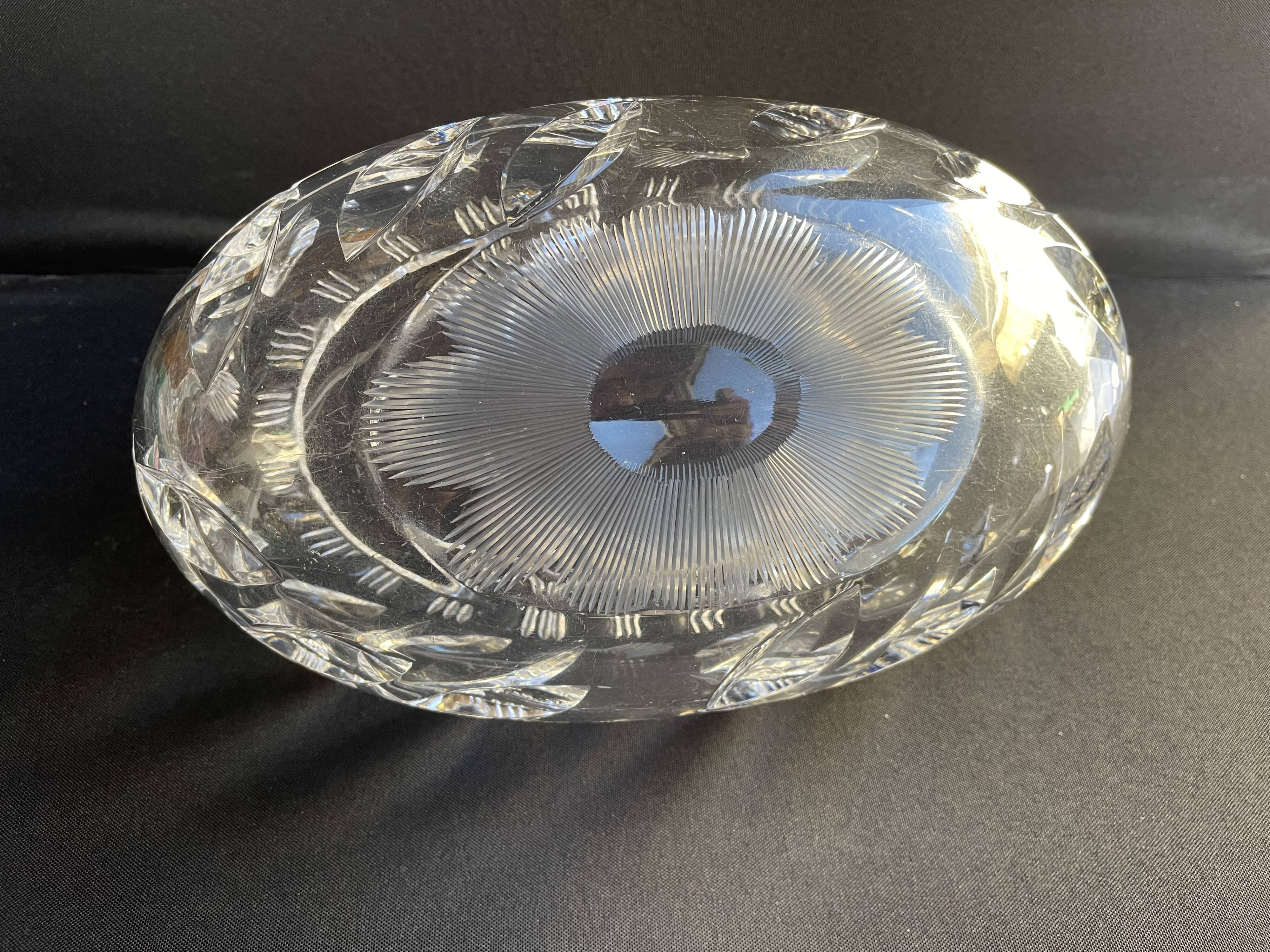 1629 Table planter - Modern mid-century - Hand-cut crystal