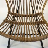Rattan chair by Rohe Noordwolde, 1960