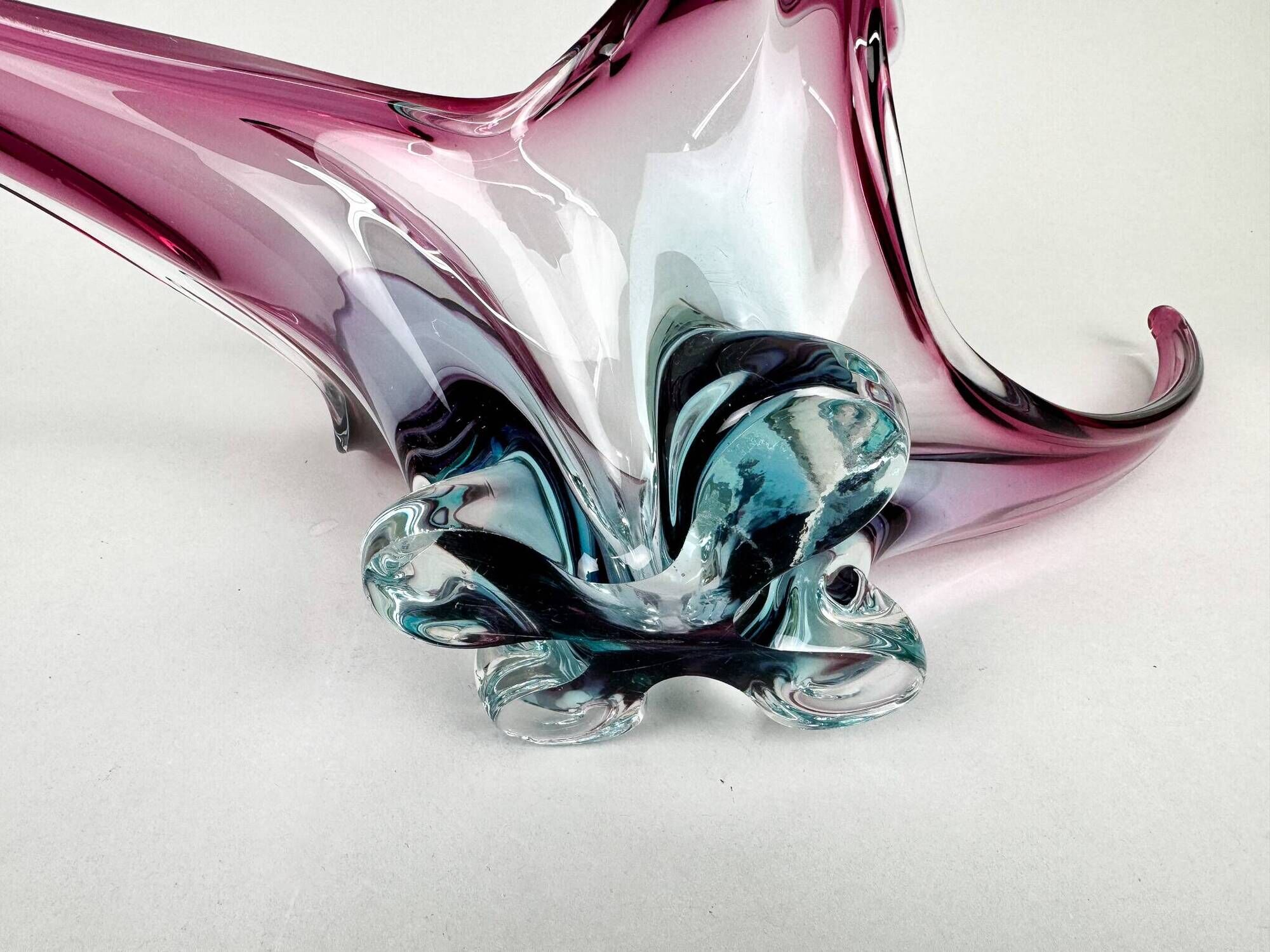 Bol en verre de Murano XXL du milieu du siècle, Italie