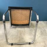 B32 Marcel Breuer 80's black and chrome chair
