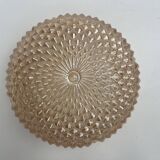Round amber hedgehog ceiling light