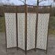 Vintage four-panel screen