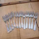 12 antique cake forks