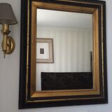Old mirror black and gold 81x66cm