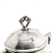 Art Nouveau sugar bowl, silver-plated brass, WMF, Germany, early 20th century