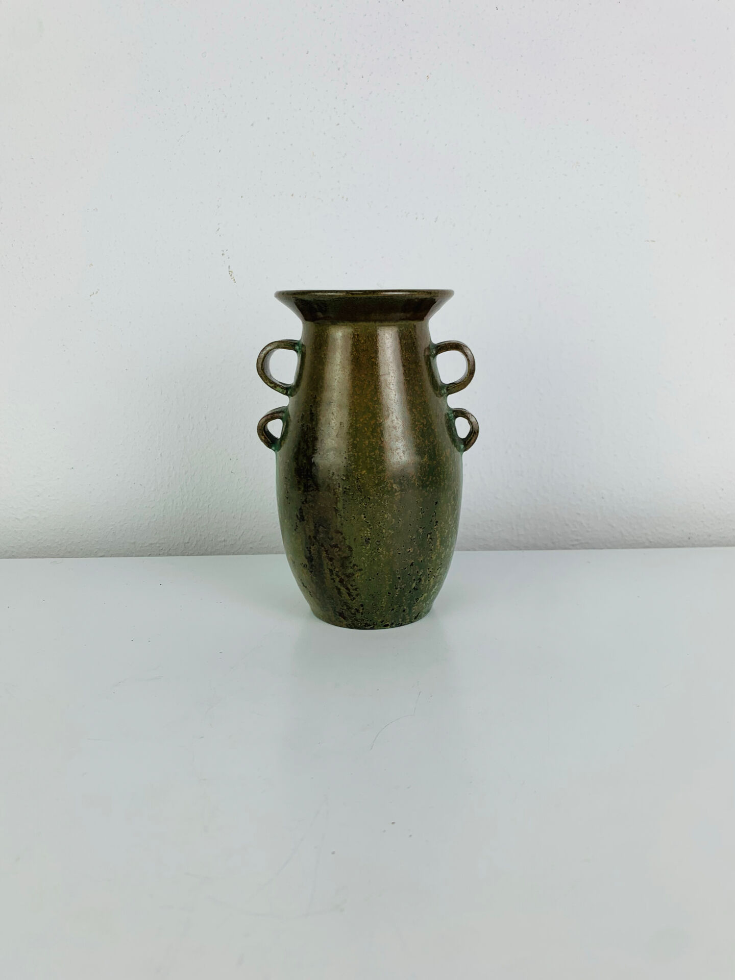 Vintage ceramic vase in Art Nouveau style