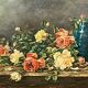 Raoul Delbové. Nature morte aux roses.