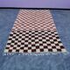 Handwoven natural wool rug, size 150/250 cm.