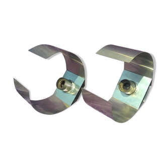 Paire d'applique space age