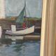 Huile su panneau suédois – « Bateaux » par Eskil Skans