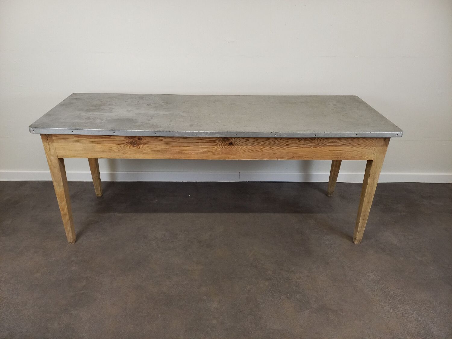 Bistro table zinc tray 185 cm